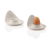 Guzzini Tierra Juego de hueveras, Blanco Leche, Set di 2