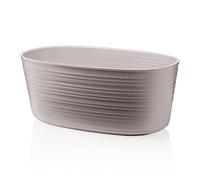 Guzzini - Tierra - Portavaso múltiple Grande de plástico Reciclado - Gris Pardo, 22,4 x 38,4 x 18 cm | 10 l - 196202158