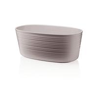 Guzzini - Tierra - Portavaso múltiple pequeño de plástico Reciclado - Gris Pardo, 15,4 x 29,2 x 11,8 cm | 3 l - 196201158