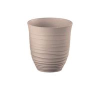 Guzzini Tierra Vaso Bajo, Post Consumed Recycled poliéstereastic, Gris Pardo, 9 cm