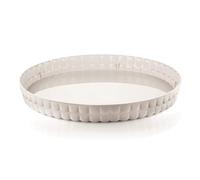 GUZZINI Tiffany - Bandeja decorativa ovalada de 14 pulgadas, color blanco, burbuja de bombilla, sin BPA, plato redondo grande para almuerzo/almuerzo, entretenimiento, casual, uso interior y exterior,