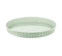 GUZZINI Tiffany - Bandeja decorativa ovalada de 14 pulgadas, color verde salvia, burbuja de bulbo, sin BPA, bandeja redonda grande para almuerzo/almuerzo, entretenimiento, casual, uso interior y