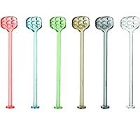 Guzzini - Tiffany, Juego de 6 Cucharas de Cóctel - Colores Surtidos, 3,8 x 3,8 x h22,5 cm - 10790052