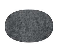 Guzzini - Tiffany, Mantel Individual Reversible Ovalado de Tela - Gris, 33 x 48 cm - 22604622