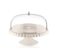 Guzzini - Tiffany, Soporte para tartas con campana - Blanco leche, Ø 36 x h28 cm - 199400156