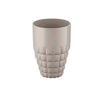 Guzzini - Tiffany, Vaso Alto de Material Plástico - Gris Torta, Ø 9 X H13 cm | 510 cc - 225701158