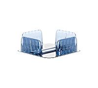 Guzzini - Vanidad, servilletero horizontal, azul denim, en SAN Bio-based y Bio-based SMMA - Acqua