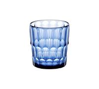 Guzzini - Vanity, vaso bajo, decoración 2, azul denim, en SAN Bio-based y SMMA Bio-based - AGUA