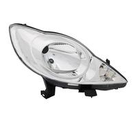 GV-ZONE Faro delantero derecho del lado del pasajero proyector de montaje de faros delanteros lámpara de coche compatible con Peugeot 107 2005 2006 2007 2008 2009 2010 2011 2012 VP2365P