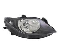 GV-ZONE Faro delantero derecho para el lado del pasajero, montaje de faros delanteros para coche, compatible con Seat Ibiza 4 6J 2008 2009 2010 2011 2012 negro VP2521P