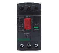 GV2ME07C 1.6-2.5A - Disyuntor térmico magnético para protección contra sobrecargas y cortocircuitos, 0,37-15 kW, 50/60 Hz, para motores monofásicos y trifásicos, color negro
