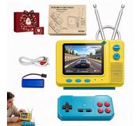 GV300 Retro Handheld Game Console Mini TV Design Wireless Controller | 300+ Built-in Classic Games, AV TV Output, Portable Shelf Decor & Gift for Kids Adults(1 Pcs)