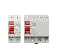 GVBAEPIEO 2P 4P 10/30/100/300mA Tipo A RCCB RCD ELCB disyuntor de Corriente Residual electromagnético diferencial Interruptor Seguridad(4P 20A,100mA)