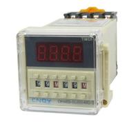 GVBAEPIEO DH48S-S2Z Relé de retardo Tiempo Encendido 8 Pines DPDT 0.1S-99H CA 110V con Enchufe