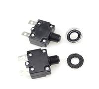 GVBAEPIEO Microinterruptor 2 uds disyuntores térmicos 3A 4A 5A 6A7A 8A 10A 15A 20A 25A 30A Interruptor de botón Protector sobrecarga térmica tamaño Mini(6 Years,NO Cap)
