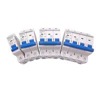 GVBAEPIEO Mini disyuntor de Carril DIN 1/2/3/4 Polos, interruptores Aire domésticos, Caja distribución, Equipo mecánico, protección del Motor(1A,1P)