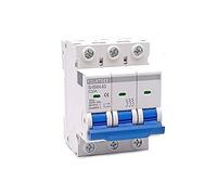 GVBAEPIEO Mini disyuntor de Carril DIN 3 Polos, interruptores Aire domésticos, Caja distribución, Equipo mecánico, protección del Motor, impresión láser(50A)