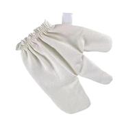Gvblkq Bath Gloves,Exfoliator Mitt for Shower - Deep Scrubber Raw Silk Natural Smooth Soft Radiant Glow for Legs Arms Back Underarm Neck Armpit Pubic Bath Shower Spa Experience