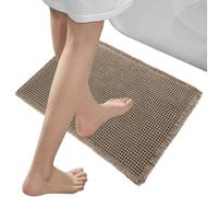 Gvblkq Bath Mat, Non-Slip Shower Rug, Waffle Texture, Quick-Dry Fabric, Super Absorbent Layers, Machine Washable Design, Soft Step Comfort, Perfect for Bathroom, Entryway, 17x24 Inches