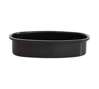 Gvblkq Cacerola ovalada para tarta de queso, antiadherente elipse Baking Pan, Bread and Cake Bakeware for Oven Use in Home, Innovative Oval Shape Kitchen and Bakery, 9.09x4.72x2.17 inches