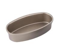 Gvblkq Cacerola ovalada para tarta de queso, antiadherente elipse Baking Pan, Bread and Cake Bakeware for Oven Use in Home, Innovative Oval Shape Kitchen and Bakery, 9.09x4.72x2.17 inches