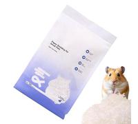 Gvblkq Cama para animales pequeños, algodón para hámster de papel, decoración de recinto absorbente para interior y exterior