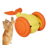Gvblkq Cat Automatic Moving Ball, Little Whale Shape Electric Toy, Stimulating Rechargeable Pet Plaything, for Indoor Fun, Kitten Training, Interactive Toy, 2.95x1.57 Inches