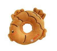 Gvblkq Cat Soft Cone, Cartoon Plush Tempura Taiyaki Soft Kitten Cone, Anti-Bite Neck Protective Collar, Soft Wound Healing Recovery Collar for Small Medium Puppies and Kittens