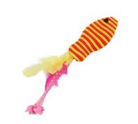 Gvblkq Cat Teaser Toy, Feather Pet Teaser Toys, Colorful Entertainment Supplies, Portable Accessories, Interactive Play for Exercising, Fun Pet for Cats, Sturdy and Compact and