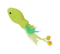 Gvblkq Cat Teaser Toy, Feather Pet Teaser Toys, Colorful Entertainment Supplies, Portable Accessories, Interactive Play for Exercising, Fun Pet for Cats, Sturdy and Compact and