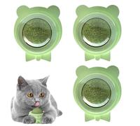 Gvblkq Catnip Balls Wall, Lick-Safe Silvervine Rotating Toy, Teeth Cleaning Chew Ball for Cats, Healthy Interactive Entertainment, Stress-Relief Snack for Kittens and Adult Cats