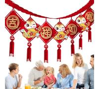 Gvblkq China Año Nuevo Garland 2025 Lunar New Year Snake Decorations 2025 Snake Year Garland Chinese New Year Ornaments Lucky Snake Year Decor Lunar New Year 2025 Garland New Year Snake Ornaments 20