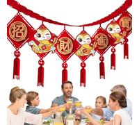 Gvblkq China Año Nuevo Garland 2025 Lunar New Year Snake Decorations 2025 Snake Year Garland Chinese New Year Ornaments Lucky Snake Year Decor Lunar New Year 2025 Garland New Year Snake Ornaments 20