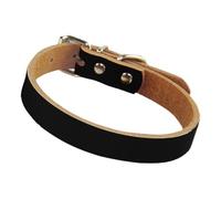 Gvblkq Collares de Cuero para Cachorros, Collares de Perro cómodos para Perros medianos, para Perros para Caminar, Entrenar y Practicar Deportes al Aire Todos los días