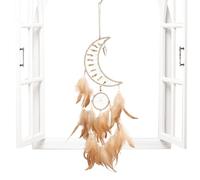 Gvblkq Crescent Moon Dream Catcher Star Dream Catcher For Car Wedding Dream Catcher Boho Ceiling Decor Feather Dream Catcher Car Dream Catcher Boho Bedroom Decor Wedding Boho Dream Catcher