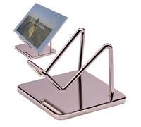 Gvblkq Crystal Display Stand, Metal Arm Display Holder, Collectible Ornament, 2x1.4in Rock Stand with Base for Agate, Crystals, Seashells & Gemstone Decor