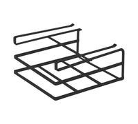 Gvblkq Cutting Board Organizer, Pot Lid Storage Holder, Carbon steel No-Drill Metal Rack, Space-Saving Under-Cabinet Shelf Stand for Kitchen Organization, 10.43x9.37x4.06 inches