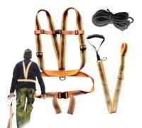 Gvblkq Deer Pull Rope, Heavy Duty Deer Traction Strap, Reflective Drag Sled, Hunting Harness, Durable Drag Strap, Ideal for Deer Hunters, Deer Hunting Harness, Reflective Deer Pull Rope, Heavy Duty Tr