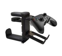 Gvblkq Desktop Controller Holder Stand, Punch-Free ABS and Silica Gel Game Controller and Headset Hook Mount, Space-Saving Table Organizer for Accessories, Headphones and Controllers