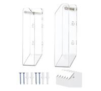 Gvblkq Device Caddy, Wall Mountable Organizer, Foldable Tablet Stand, High Strength Material, Home Desk Cable, Travel RV Accessories, Use Display for Selfies Photos, Permanent Adhesive Included