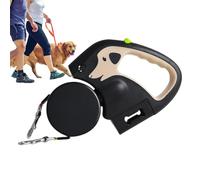 Gvblkq - Dog Lead with Light, Retractable Pet Lead, 3 Meters Dog Lead, Wear-Resistant Dog Lead, Portable Dog Cord, Pet Lead for Jogging, About 16.5x3.8x12.2cm/6.5x1.5x4.8 Inches Dog Cord for Park