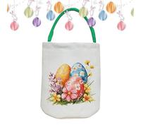 Gvblkq Easter Bunny Basket Bags, Large-Capacity Kids Candy Container, Canvas Storage Pouch, Adorable and Reusable Design, Perfect for Easter Egg Hunts, Candy Collection, Holiday Supplies