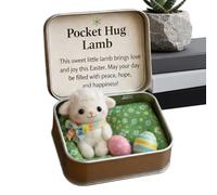 Gvblkq Easter Plush - Mini Cute Doll In A Box, Positive Toy with Card, Delivery Function, Novelty Category, Fabric Paper Piece For Family Friends Encouragement Holiday Decoration
