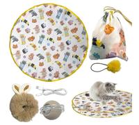 Gvblkq Fast Rolling Ball In Play Mat, Interactive Cat Toys, Chirping & Motion Activated Toys, Cats Hiding Cover Exercise Toy, Toys For Cats, Bored Indoor Cat Toys, Motion Activated Cat To