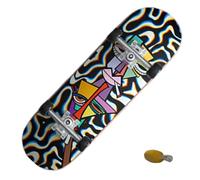 Gvblkq Finger Board - Tiny Skateboard Novelty Toy, Creative Funny Small Board, Fingertips Movement Starter Set, Miniature Sports Party Favors, Skill Practice Desk Gadget, Fun Collectible Mini Deck