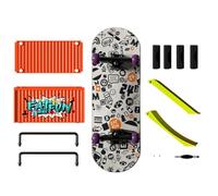 Gvblkq Finger Skateboards for Kids, Funny Skateboard Toy, Finger Skateboard Kits, Compact Hand Skateboard, Finger Boards Toy for Children & Adults, Fun Finger Skating Play for All Ages