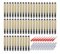 Gvblkq Fishing Lights, Dark Water Markers, Super Bright Glow, Easy Activation, Fluorescent Material, Terminal Tackle Components, Yellow Glow Sticks for Rod Tips, Float Lights