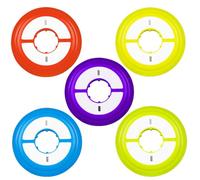 Gvblkq Fishing Wire Spool, Fishing Leader Storage, Silicone Material, Set of 5 Silicone Angling Cable Keeper Holders, 2.36 In, Enclosed Spooling Accessories for Tackle Box Organization