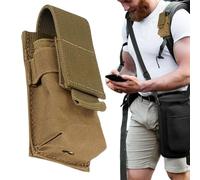 Gvblkq Flashlight Pouch, Belt Holster Holder, Elastic Cord Buckle Closure Torch Carry Case, Nylon Single Slot For Hiking, Outdoor Activity, Climbing, Trekking, Weather-Resistant