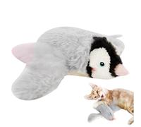Gvblkq Flying Penguin Cat Toy, Chirping Penguin USB Plush Bird, Intelligent Sensing Game, Automatic Flapping Wings, (Size), Perfect for Indoor Bored Cats in Study Room.